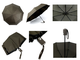 Зонт однотонный автоматический универсальный DINIYA, Цвет: Серый, Синий, Черный, Коричневый