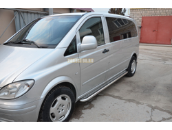 Пороги с накладным листом	d53 для Mercedes-Benz Vito (2005-2014)