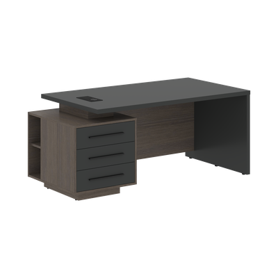 Дуб Сильвер/Яшма черный