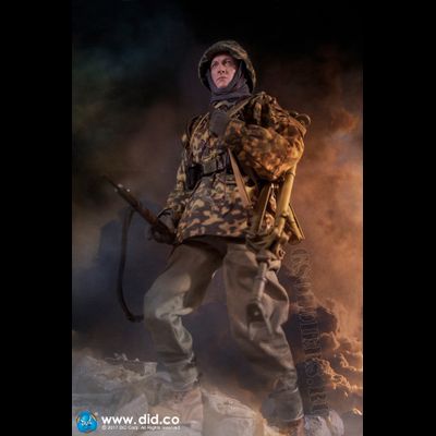 Немецкий солдат - Коллекционная фигурка 1/6 - 3rd SS-Panzer-Division MG34 Gunner Ver. C "Curtis" (D80127) - DID