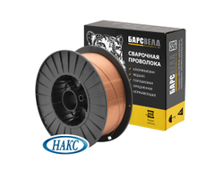 Проволока омеднен. БАРСВЕЛД ER-70S-6 ф 0,8 мм (кассета 15 кг, аналог СВ-08ГС), НАКС