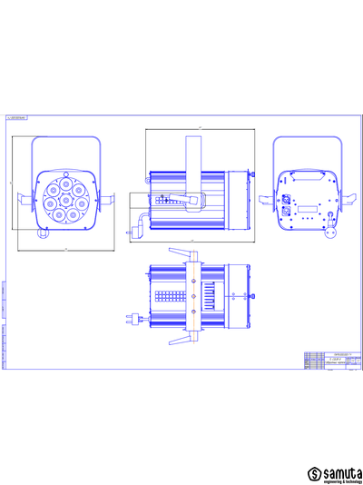 Технический габаритный чертеж
