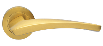 Дверные ручки Morelli Luxury WIND OSA Цвет - Матовое золото