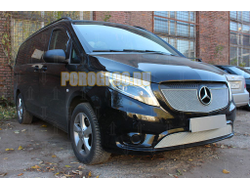 Защита радиатора Mercedes-Benz Vito III (W639) 2010-2014 chrome