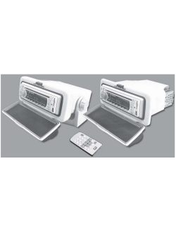 Водонепроницаемая судовая стереомагнитола GME Electrophone GR9040W AM/FM CD/MP3 USB SD 232x97x200мм наружная установка белая
