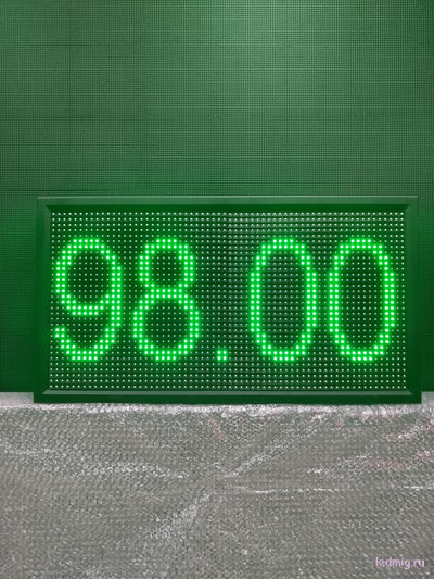 Ценовое табло для АЗС-370*690mm (зеленый) 4 и 5 разрядный