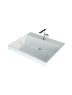 Раковина над стиральной машиной Andrea Каролина 500 600 литьевой мрамор