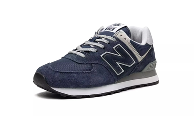 New Balance 574 Navy Grey с мехом