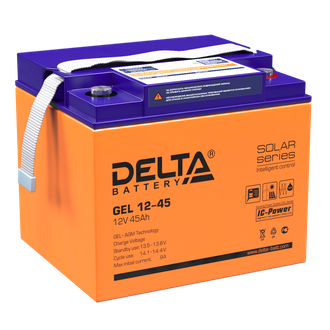 45 А*ч АКБ DELTA GEL 12-45