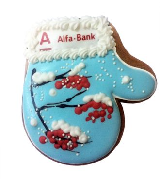 Варежка с логотипом Alfa Bank