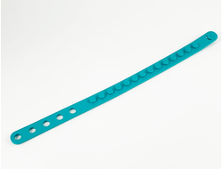 Bracelet with 1 x 14 Studs and 5 Holes, Dark Turquoise (67196 / 6315217)