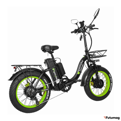 Электровелосипед Syccyba H2 DUAL зеленый