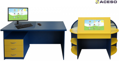 Логопедический стол «Антошка» (2 модуля)