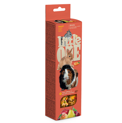 Little One палочки для морских свинок, кроликов и шиншилл с фруктами 120 г
