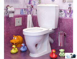 Детский Унитаз Стандарт с сиденьем, Оскольская керамика, купить в магазине Маруся по акции недорого