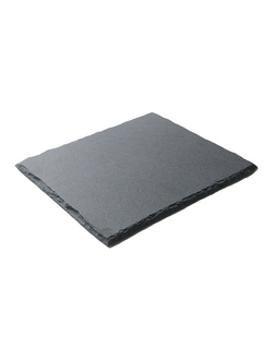 Блюдо для подачи квадр. 25*25 см. черное, сланец