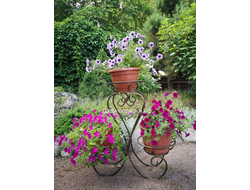 Подставка д/цветов кованая на три кашпо 25*60*74см  7кг  Россия 3998-021066