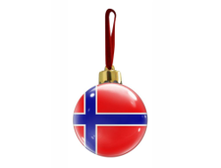 Новогодний ёлочный шар Норвегия