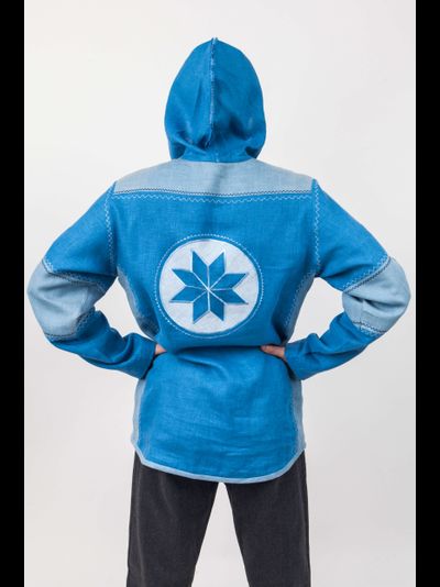 Рубаха с капюшоном "Витязъ" с Алатырем