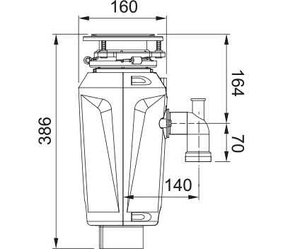 Измельчитель пищевых отходов Franke SLIM 125