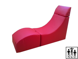 Терапевтическое релаксирующее кресло "Кубик" Взрослый - L70xB60xH60 красный