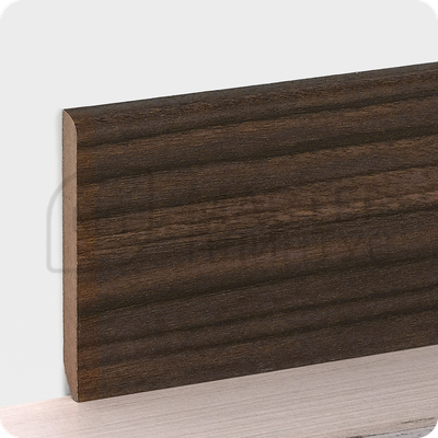 Плинтус МДФ в ламинированной пленке TeckWood 80х10мм. Орех найт