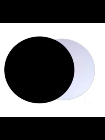 Подложка для торта 200мм (черная/серебро) 3,2мм