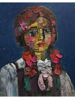 Кукла. Этюд. 2024. Холст, масло. 50х40 см.