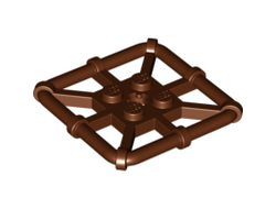 Plate, Modified 2 x 2 with Bar Frame Square, Reddish Brown (30094 / 6022098 / 6300124)