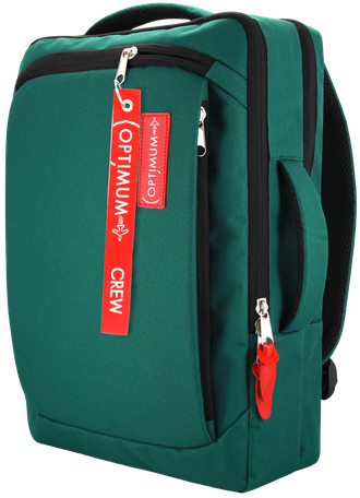 Рюкзак сумка для ноутбука диагональю до 18 дюймов Optimum 18" RL, зеленый