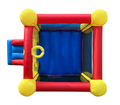 Батут с горкой Happy Hop «Забавный динозавр»