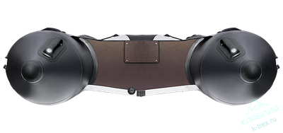 Лодка ПВХ Мастер Лодок Ривьера Компакт 3600СК "Комби" Св.Серый / Чёрный