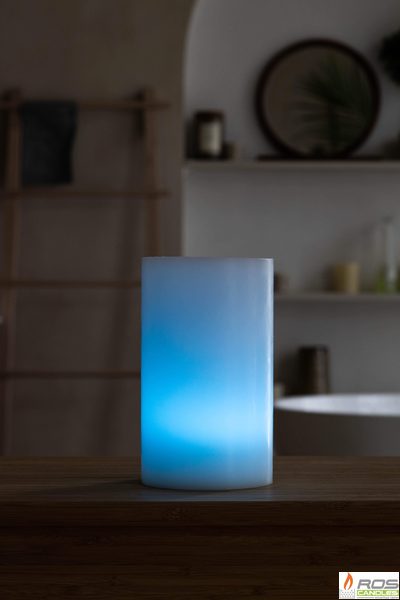 Гладкий парафиновый плафон для LED свечей - 11,7*20см