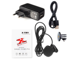 Экшн камера X-TRY XTC183 EMR + СЗУ 4K WIFI