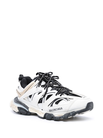 Кроссовки Balenciaga Track с бежевыми вставками белые