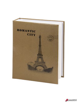 Фотоальбом BRAUBERG на 200 фото 10×15 см, твердая обложка, «Париж», бежевый. 391122