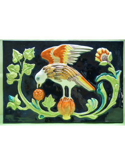 Соловей и чаша любви (фасадный изразец)