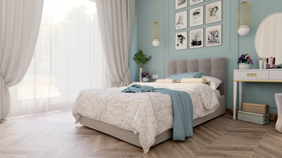 Кровать односпальная, двуспальная, MyCloud Данко с подъемным механизмом, бельевым ящиком, мягкое изголовье, квадратная стяжка, без ножек