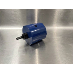 Коронка биметаллическая диаметр 115 мм глубина 100 мм с держателем 11 мм