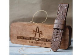 Пошив ремешка из кожи страуса