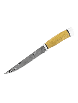 Нож охотничий Нр12 Чёрный дамаск