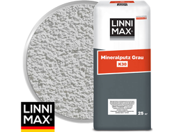 Минеральная декоративная штукатурка LINNIMAX Mineralputz Grau K30 Серая Камешковая 3 мм 25 кг