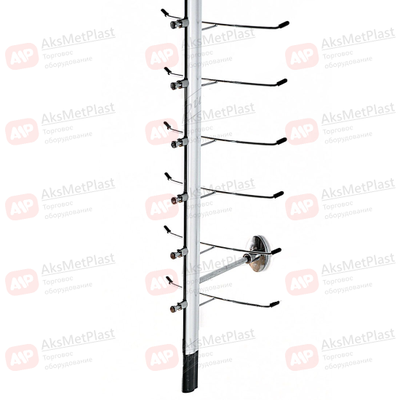 HG534 Стойка-шток под очки, настенная, без замка, кол-во оправ: 18 мест, L= 1350 мм