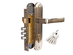 Замок в комплекте INLH 7036-126 АС медь античная