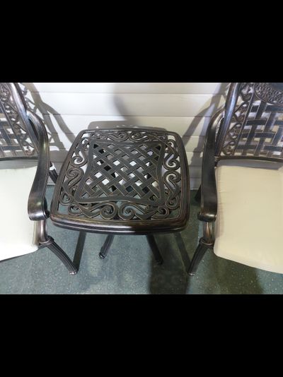 Кофейный комплект мебели из алюминия Gera 52