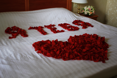 Оформление номера цветами в гостинице № 1491