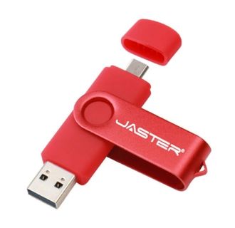 USB ФЛЕШКА НА 30 ГБ КРАСНАЯ С OTG