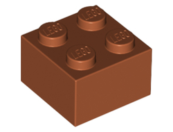Brick 2 x 2, Dark Orange (3003 / 4122460 / 4164440 / 4597486 / 6212081)