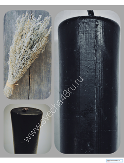 Свеча черная с полынью цилиндр 5 см (до 3 ч. горения).