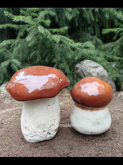 Белый гриб 20*14см   0,9кг  керамика Россия *